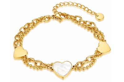 Bracciale Reiko in acciaio anallergico dorato